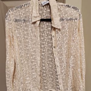 INTRICATE LACE CARDIGAN/BLOUSE